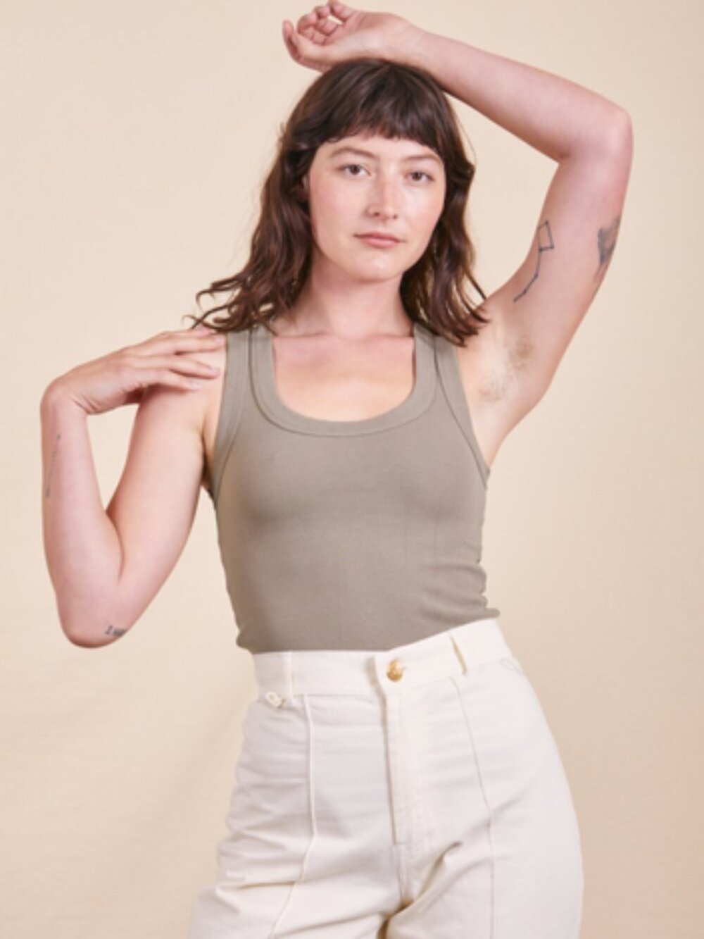 Big Bud Press Khaki Grey tank top